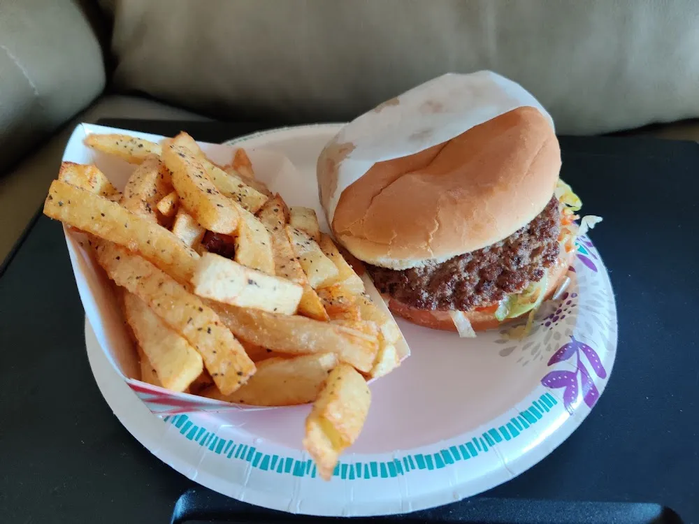 Burger and Fries